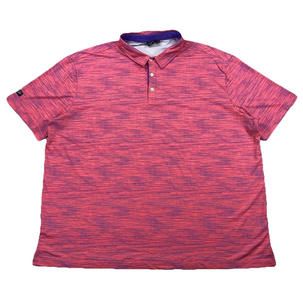 Sunday Swagger Blended Performance Golf Polo Shirt Pink Men's 4XL